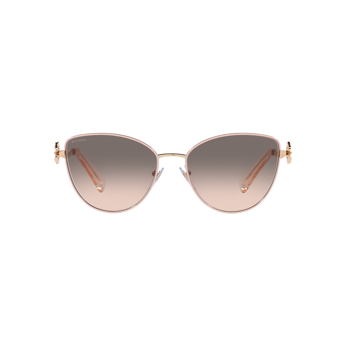 Bvlgari BV6185B 57 Pink Gradient Grey & Pink Gold/Pink Sunglasses