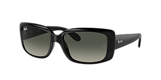 WAYFARER FOLDING CLASSIC Sunglasses in Black and Green - RB4105