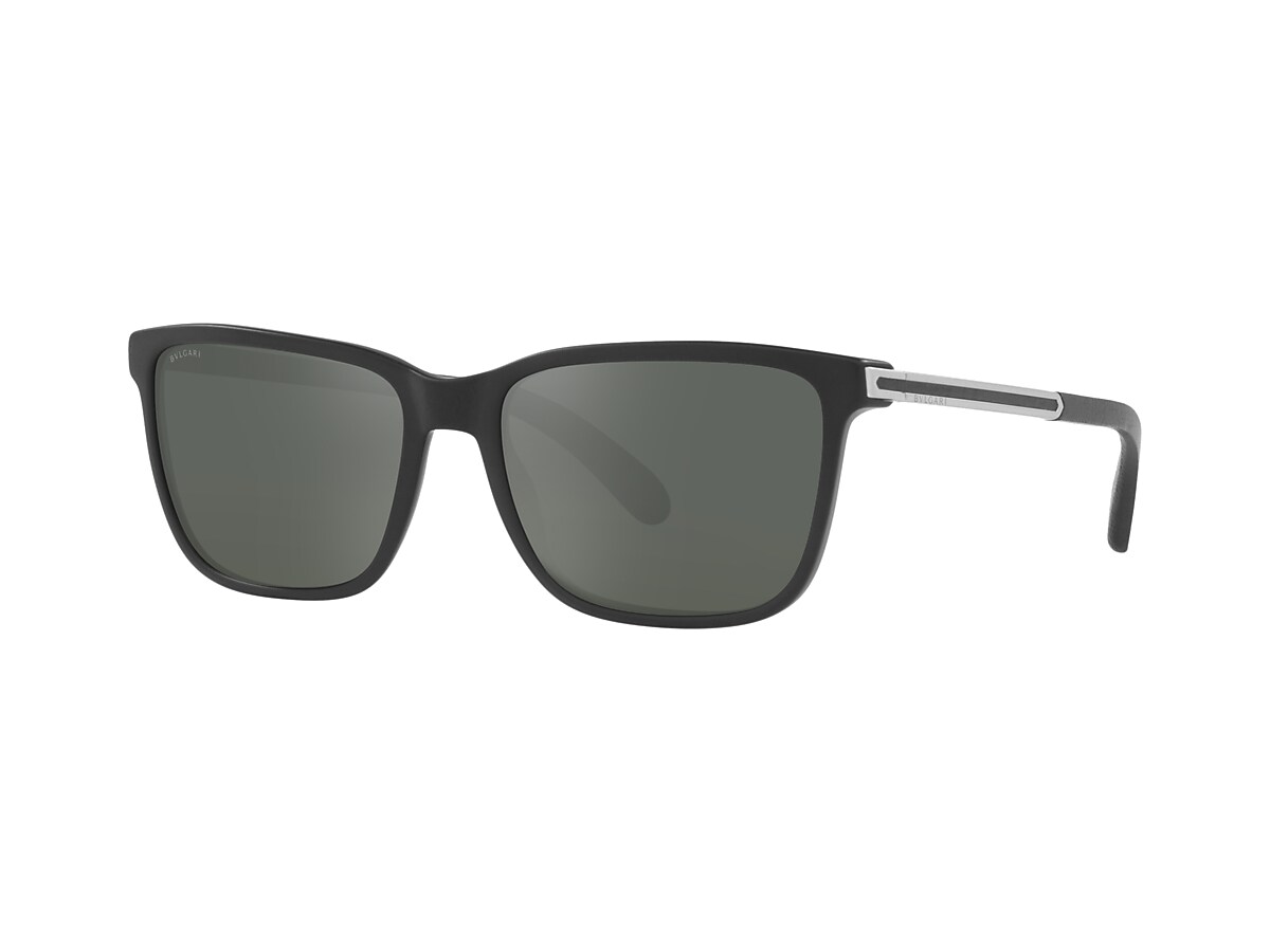 Bvlgari BV7037K 59 Dark Grey Mirror Silver Polar & Matte Black