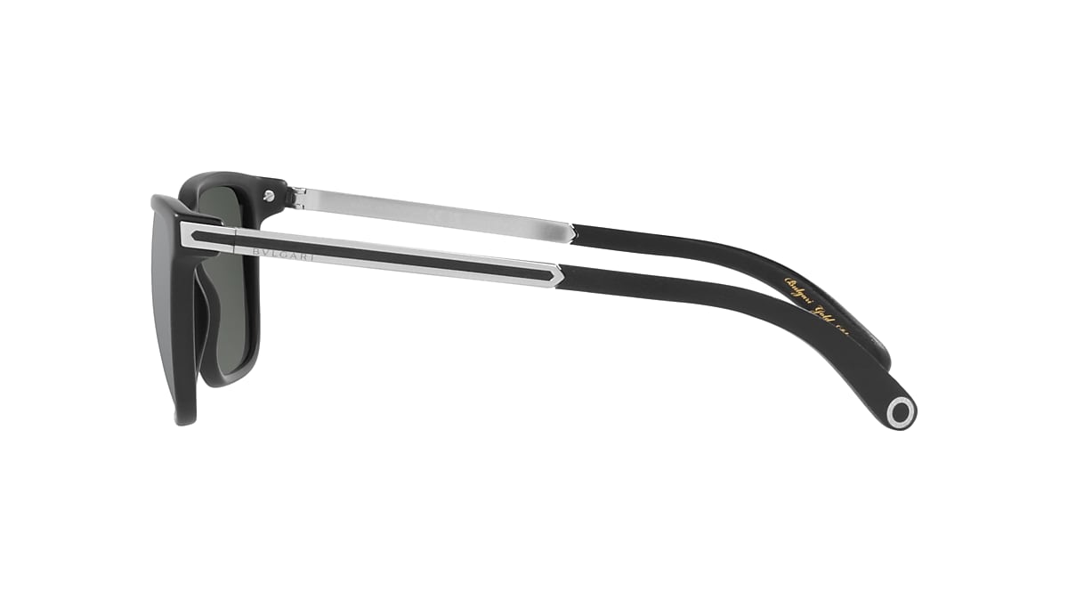 Bvlgari BV7037K 59 Dark Grey Mirror Silver Polar & Matte Black 