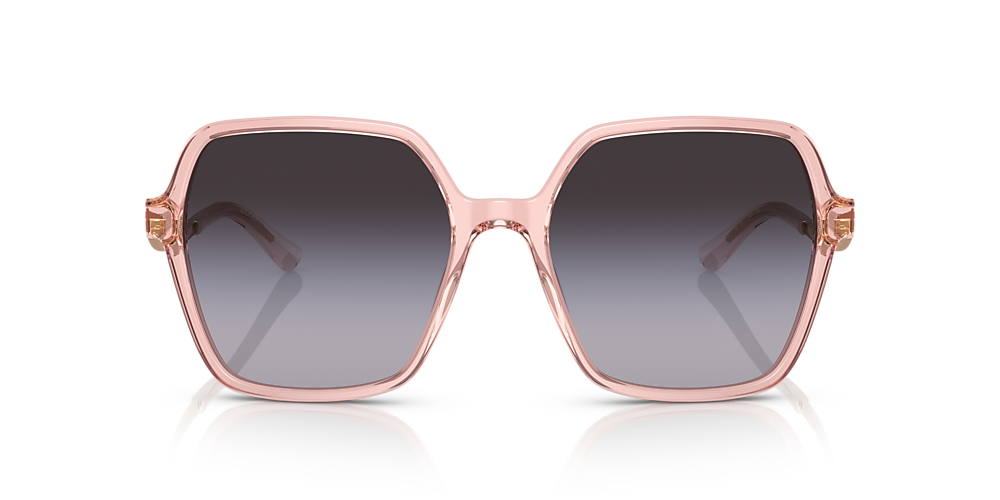 Bvlgari BV8252 56 Grey Gradient & Transparent Rose Sunglasses 