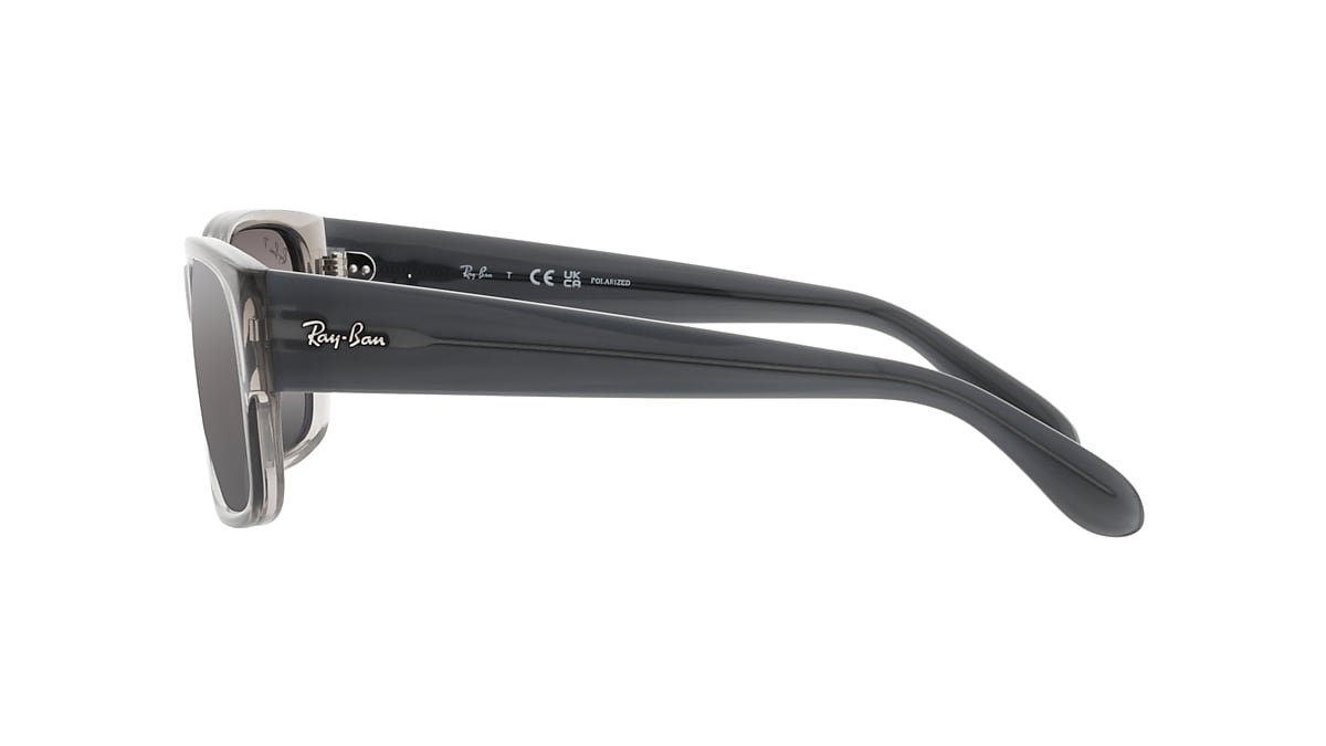 Ray-Ban RB4388 58 Grey & Transparent Grey Polarized Sunglasses | Sunglass  Hut USA
