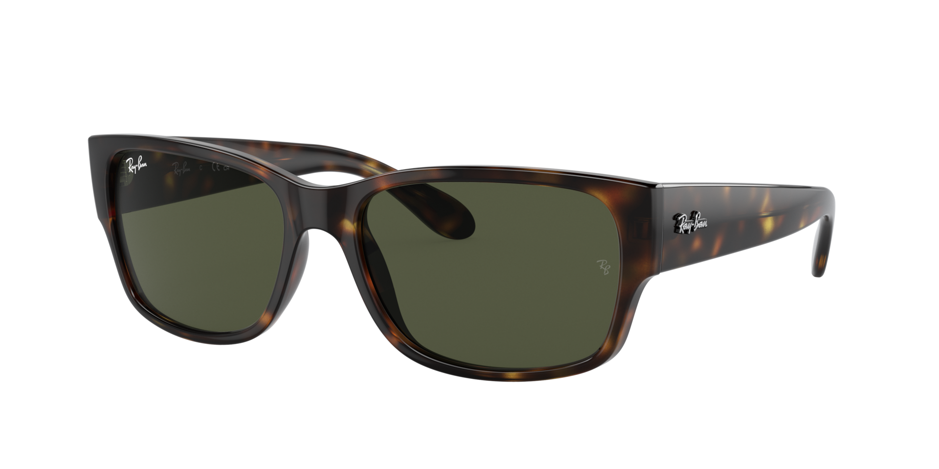 Ray-Ban Unisex Sunglass RB4388 -  Frame color: Havana, Lens color: Green