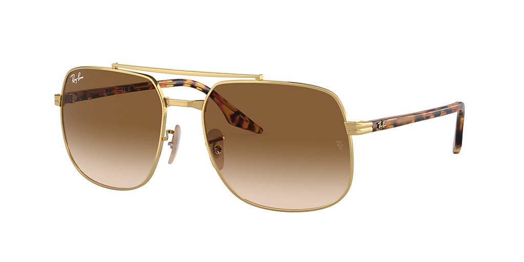 Ray Ban Rb3699 59 Brown And Gold Sunglasses Sunglass Hut Usa 