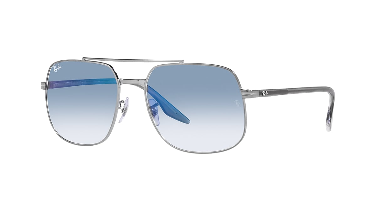 RAY-BAN RB3699 Gunmetal - Unisex Sunglasses, Gradient Blue Lens