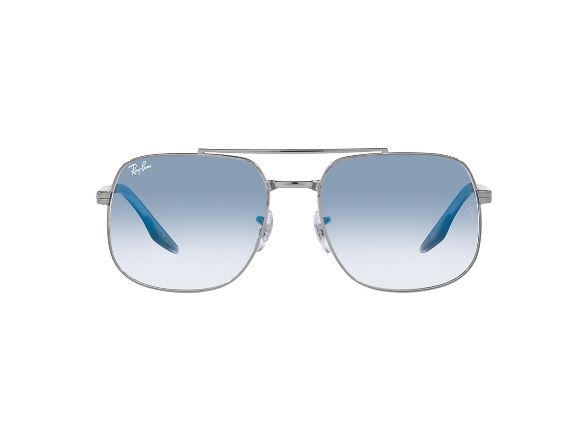 Ray-Ban RB3699 56 Verlaufstönung Blau & Gunmetal Sunglasses 