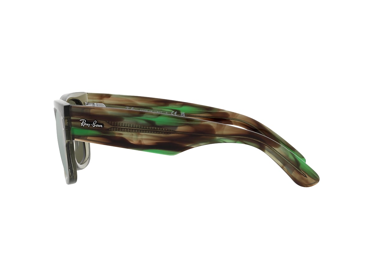 Ray-Ban RB0840S Mega & Silver | Wayfarer Sunglasses Sunglass Green Hut Transparent USA 51