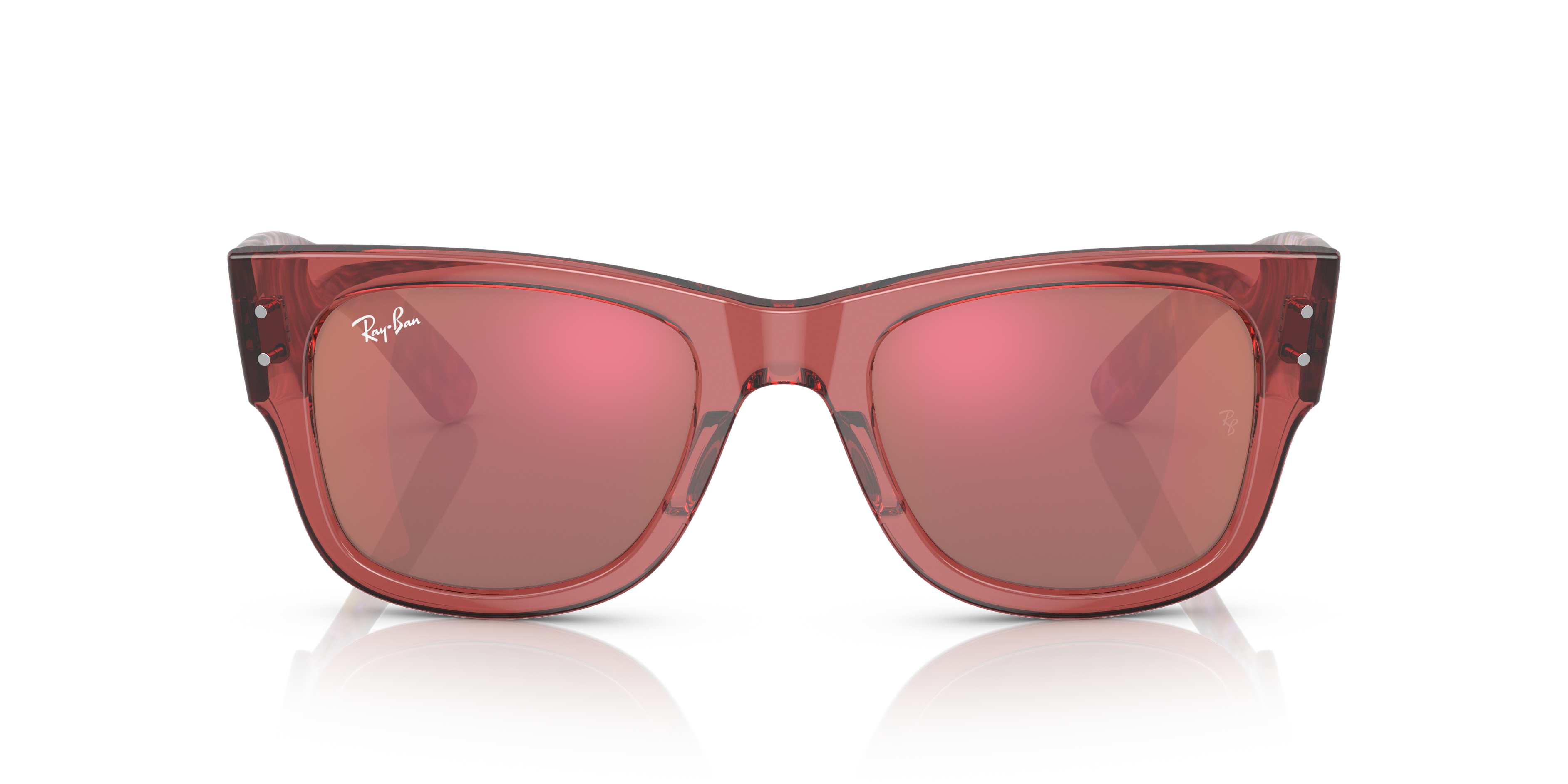 Ray-Ban RB2140 Wayfarer 661456 Sunglasses Transparent Red | SmartBuyGlasses  India