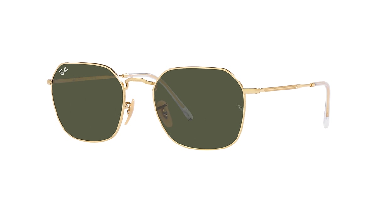 Ray-Ban RB3694 Jim 53 Green & Gold Sunglasses | Sunglass Hut