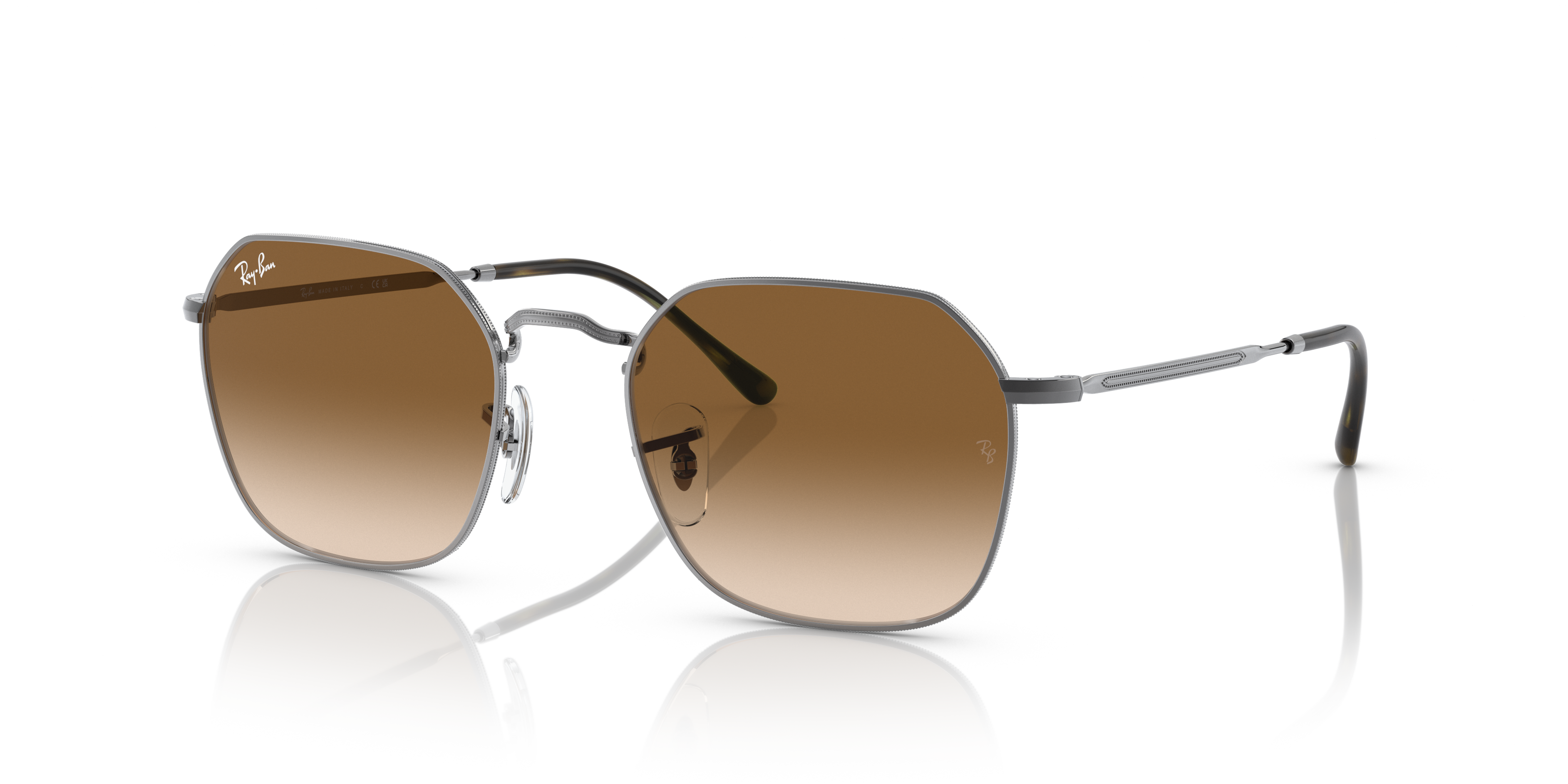 Ray-Ban RB3694 Jim 55 Brown & Gunmetal Sunglasses | Sunglass Hut USA
