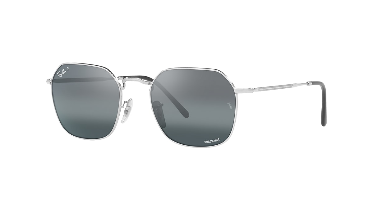 lekkage Aanhankelijk Logisch Ray-Ban RB3694 Jim 55 Silver/Blue & Silver Polarized Sunglasses | Sunglass  Hut USA