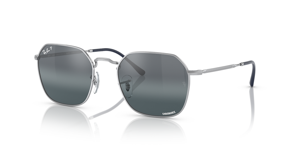 Ray-Ban RB3694 Jim 55 Silver/Blue & Silver Polarised Sunglasses | Sunglass  Hut Australia