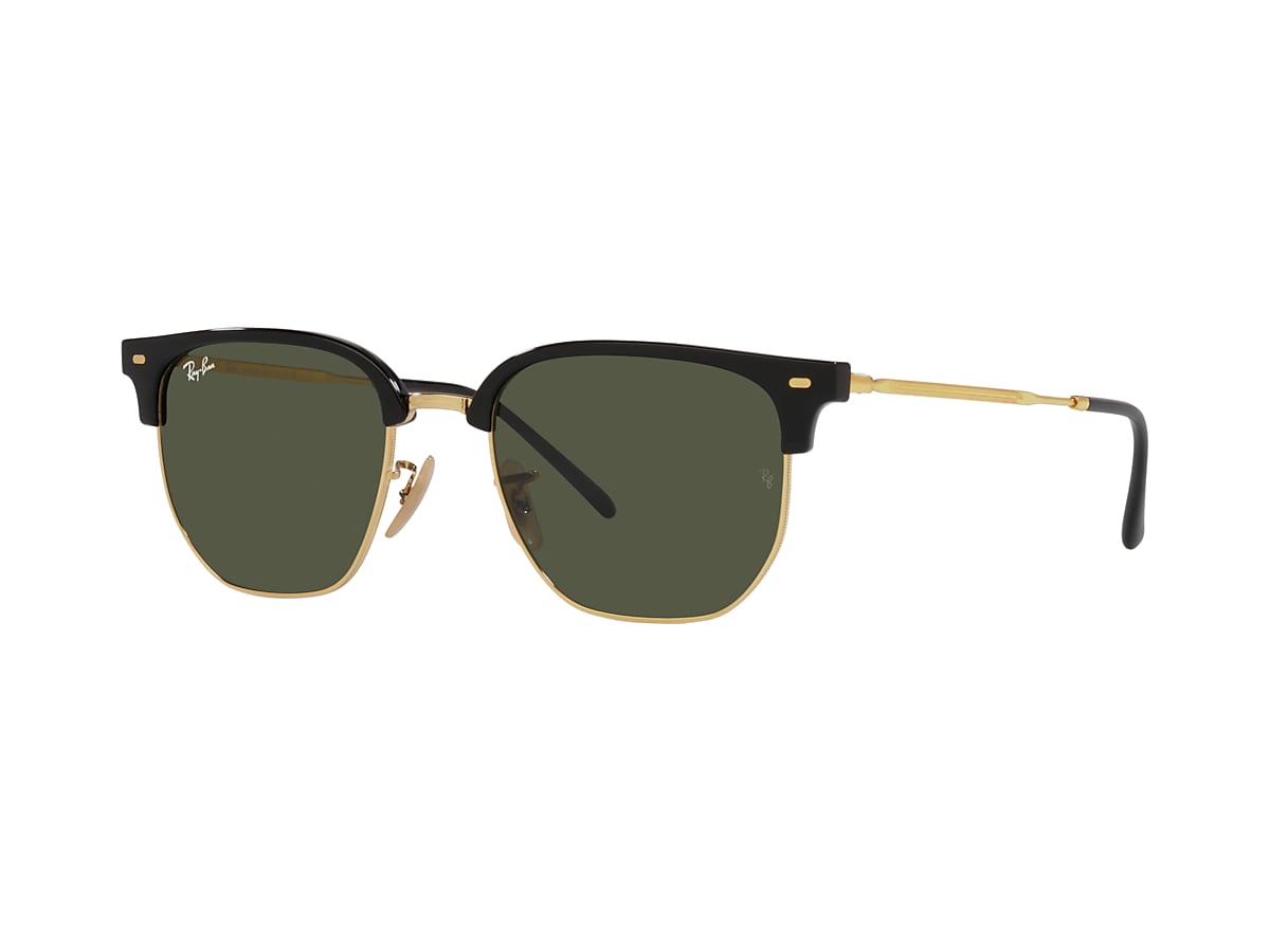 Ray-Ban RB4416 New Clubmaster 51 Green & Black On Gold Sunglasses