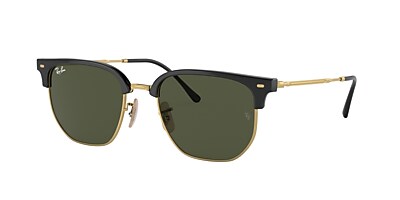 Ray-Ban RB4416 New Clubmaster 53 Green & Black On Gold Sunglasses