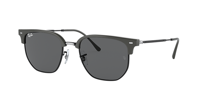 Ray-Ban RB4416 New Clubmaster 51 Dark Grey & Grey On Black