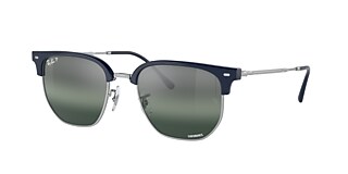 Ray-Ban RB4416 New Clubmaster 53 Silver/Blue & Blue On Silver