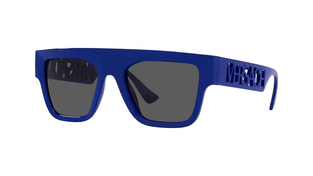 VERSACE VE4430U Bluette - Men Luxury Sunglasses, Dark Grey Lens