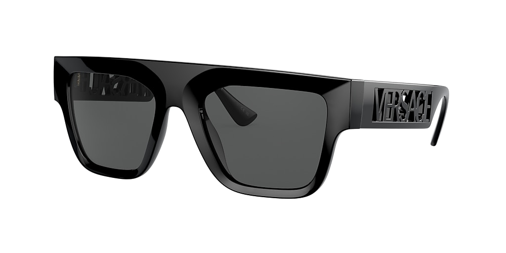 Versace VE4430U 53 Dark Grey & Black Sunglasses | Sunglass Hut Canada