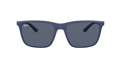 Ray-Ban RB4385 58 Dark Grey & Blue Sunglasses | Sunglass Hut USA