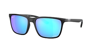 Ray-Ban RB4385 58 Green/Blue & Black Polarized Sunglasses 