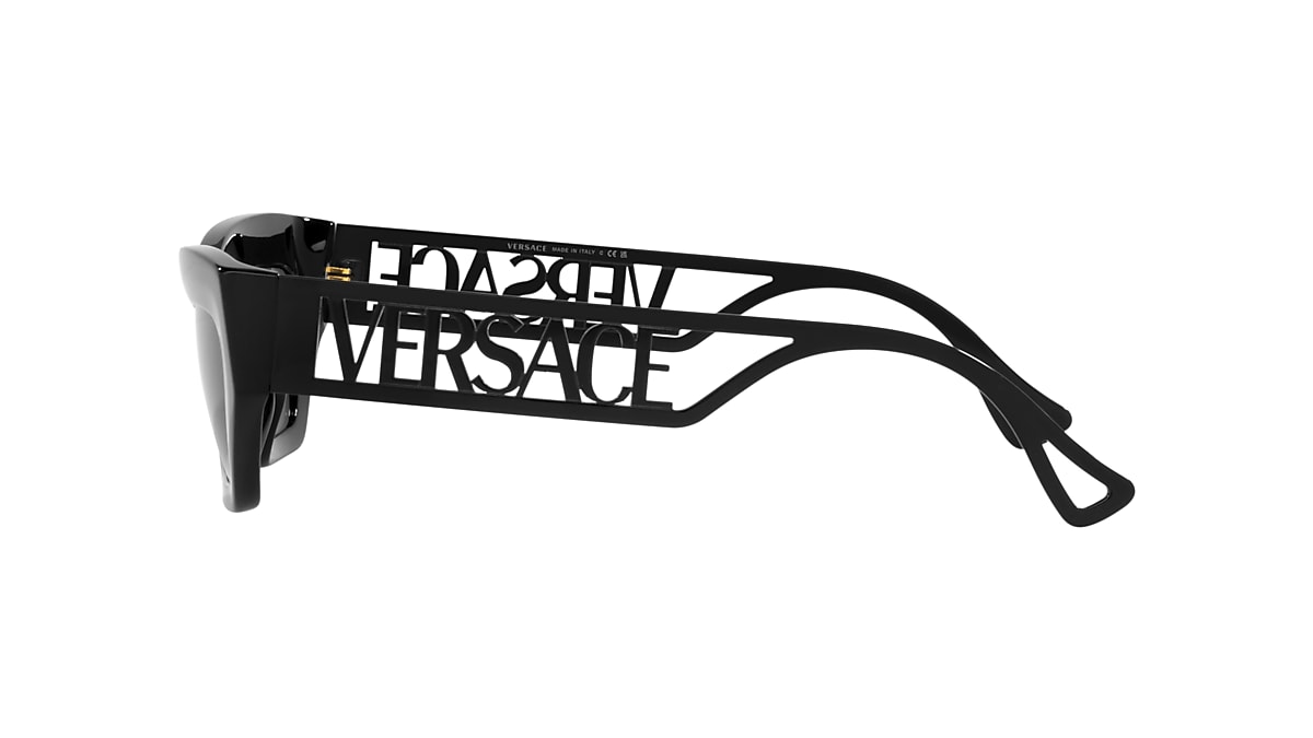 Versace VE4432U 53 Dark Grey & Black Sunglasses | Sunglass Hut USA