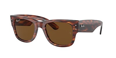 Ray-Ban RB0840SF Mega Wayfarer 52 Brown & Striped Havana