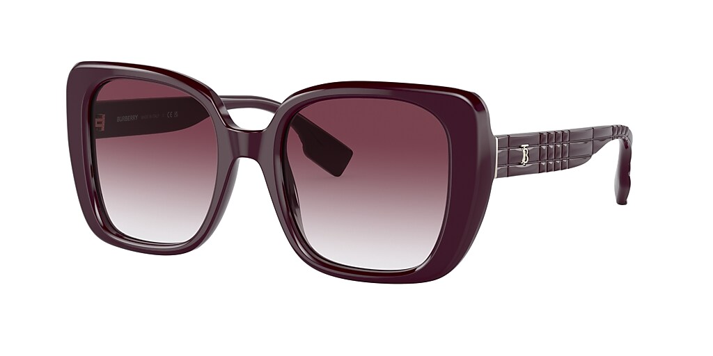 Burberry BE4371 Helena 52 Violet Gradient & Bordeaux Sunglasses ...