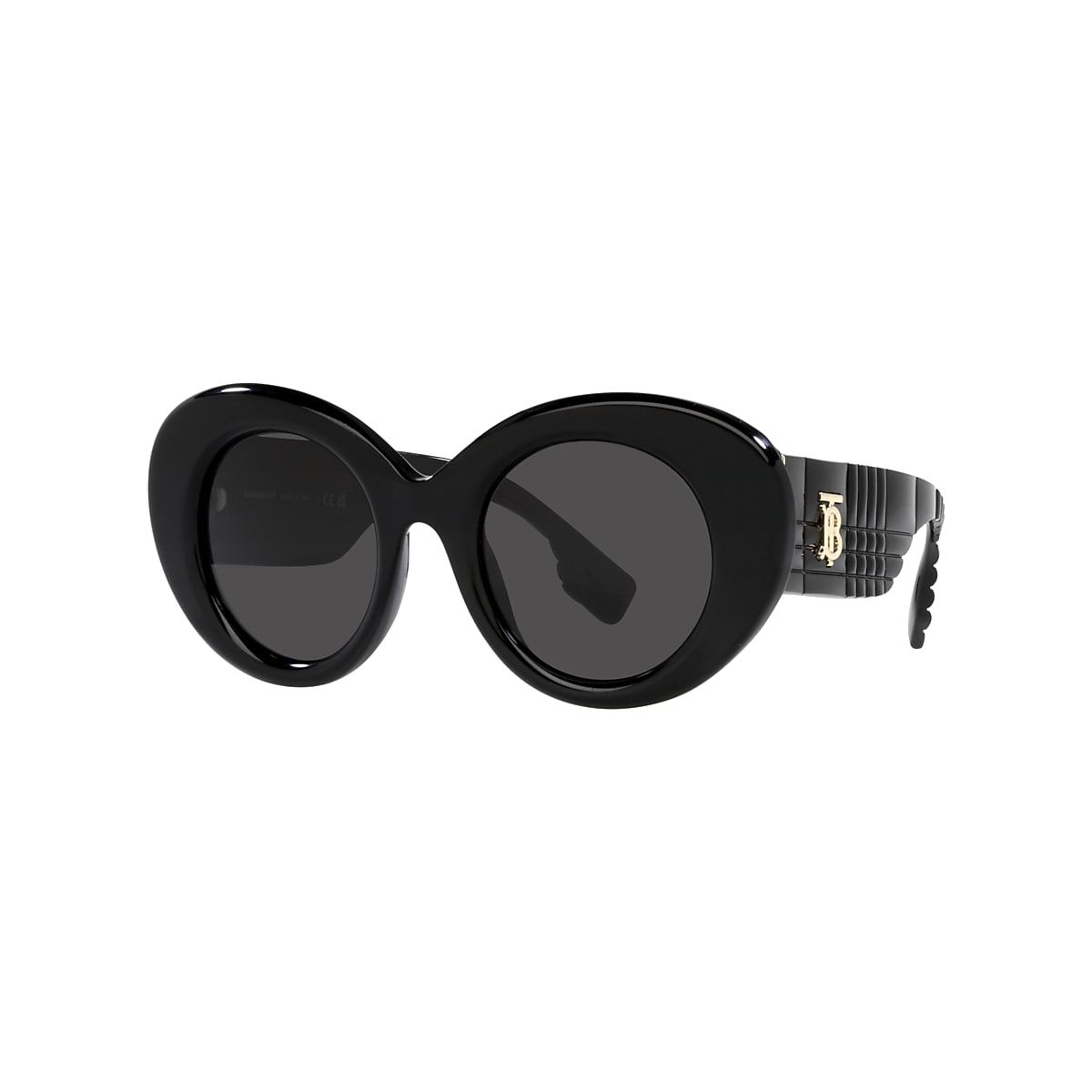 Burberry BE4370U Margot 49 Dark Grey & Black Sunglasses | Sunglass 