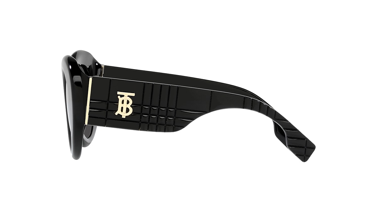 Burberry BE4370U Margot 49 Dark Grey & Black Sunglasses | Sunglass 
