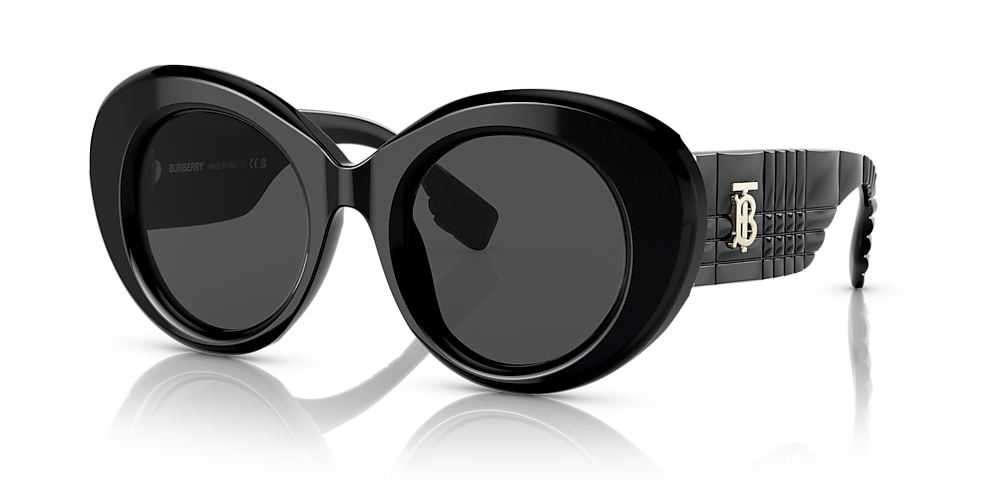 Burberry BE4370U Margot 49 Dark Grey & Black Sunglasses | Sunglass Hut USA