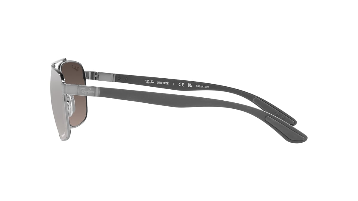 Ray-Ban RB3701 59 Grey & Gunmetal Polarized Sunglasses