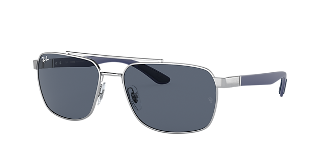 Ray-Ban RB3701 59 Dark Grey & Silver Sunglasses | Sunglass Hut