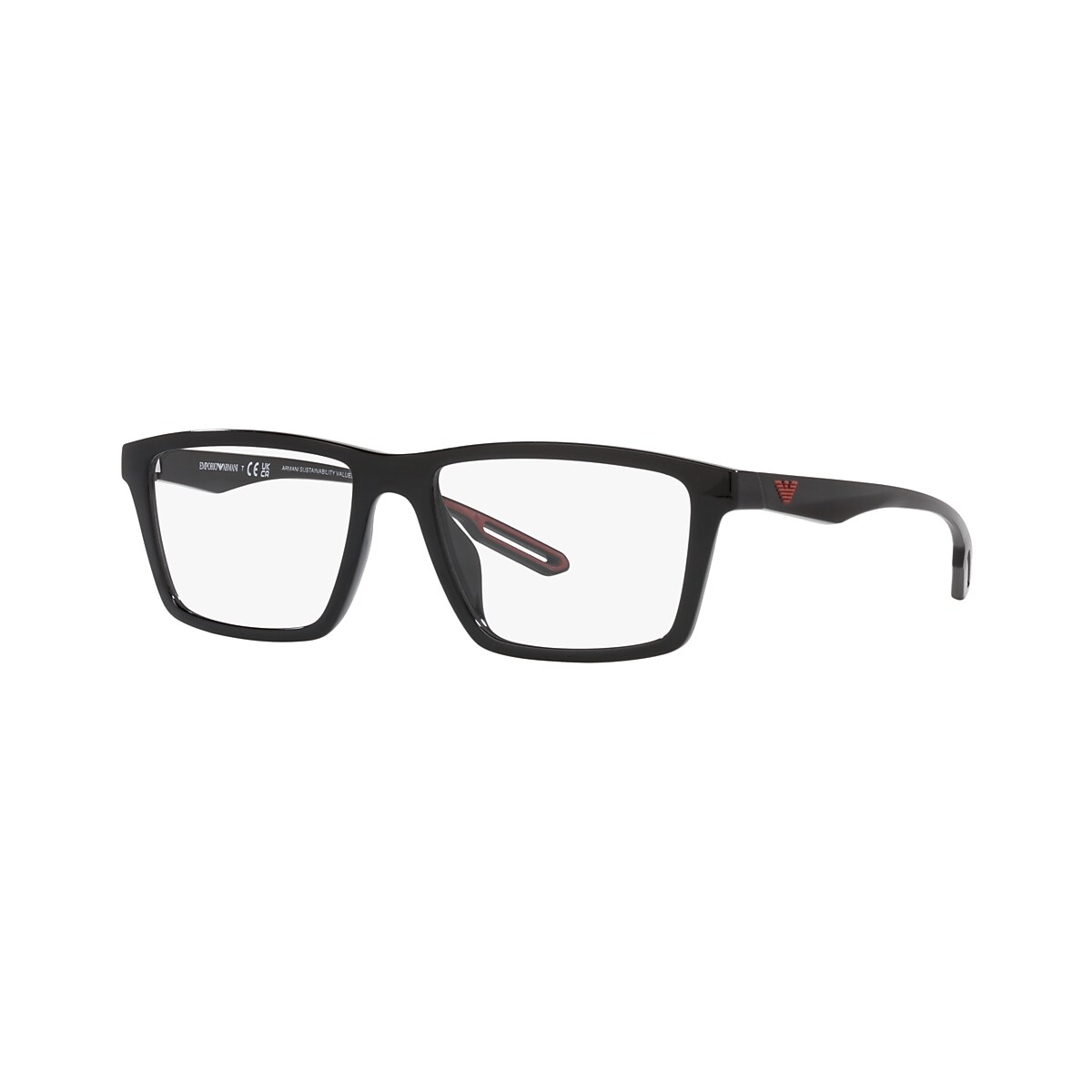 Emporio Armani EA4189U 55 Clear & Shiny Black Sunglasses 