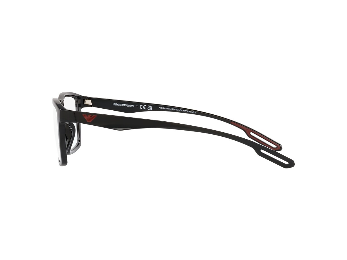 Emporio Armani EA4189U 55 Clear & Shiny Black Sunglasses 