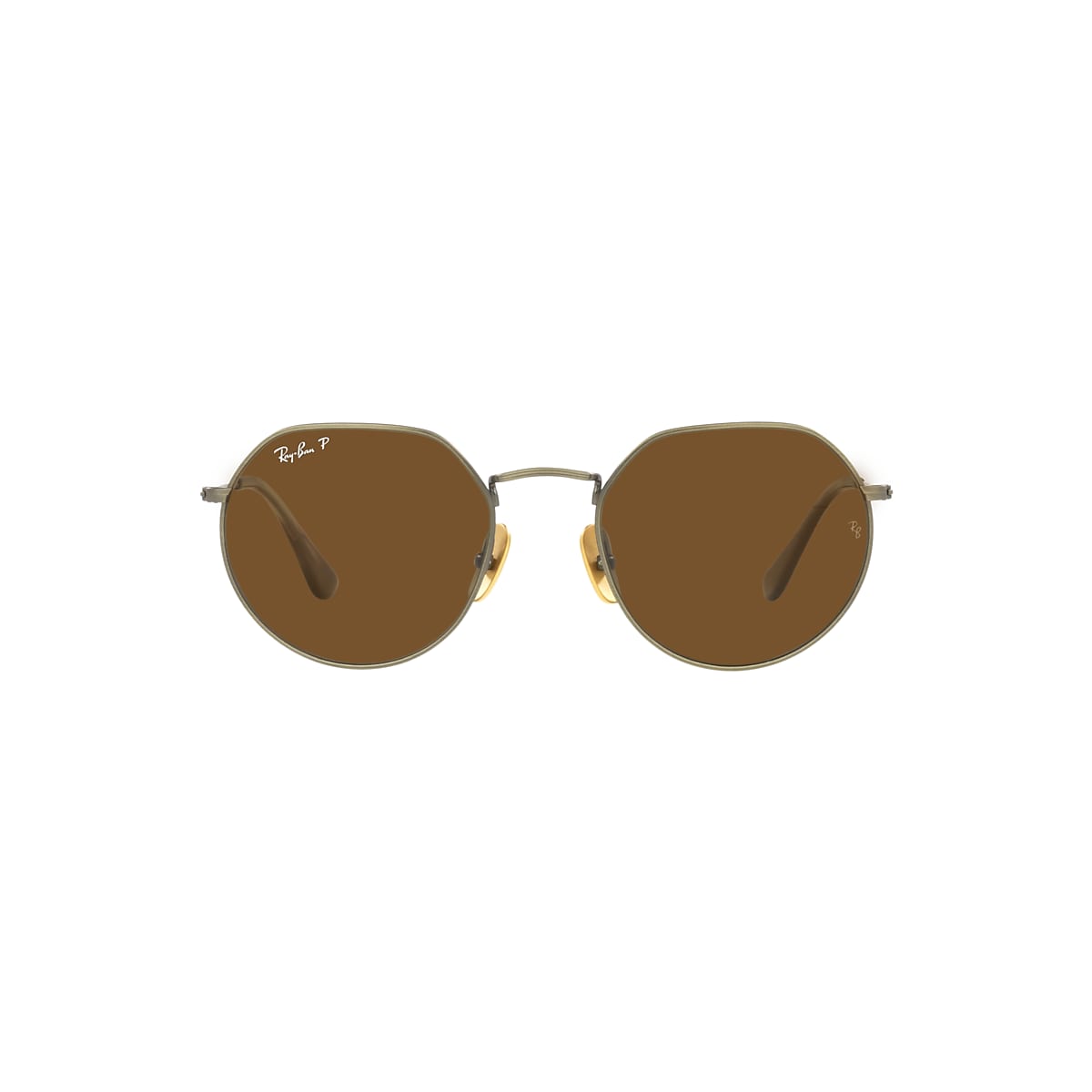 Ray-Ban RB8165 Jack Titanium 51 Brown & Gold Polarized