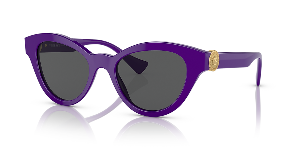 insect Kaal ongerustheid Versace VE4435 52 Dark Grey & Purple Sunglasses | Sunglass Hut USA