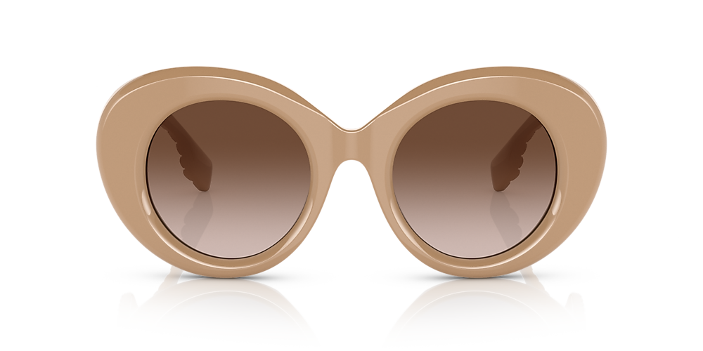 Burberry BE4370U Margot 49 Brown Gradient & Beige Sunglasses