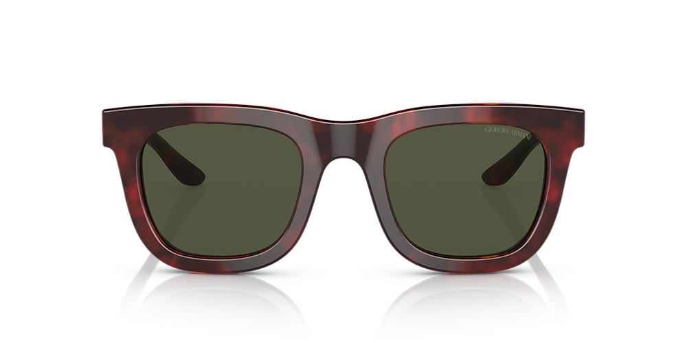 Giorgio Armani AR8171 49 Green & Red Havana Sunglasses | Sunglass