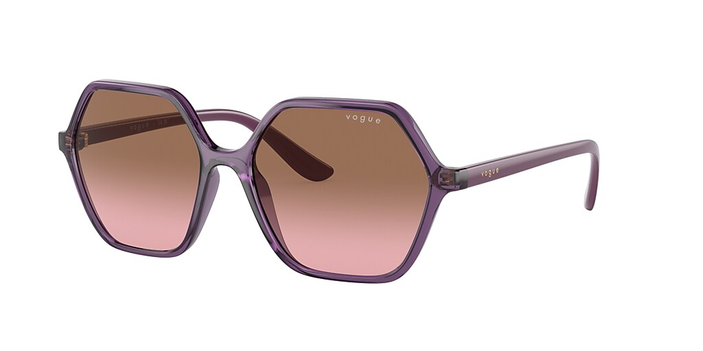 Vogue Eyewear VO5361S 55 Pink Gradient Brown & Transparent Violet Sunglasses Sunglass Hut Canada