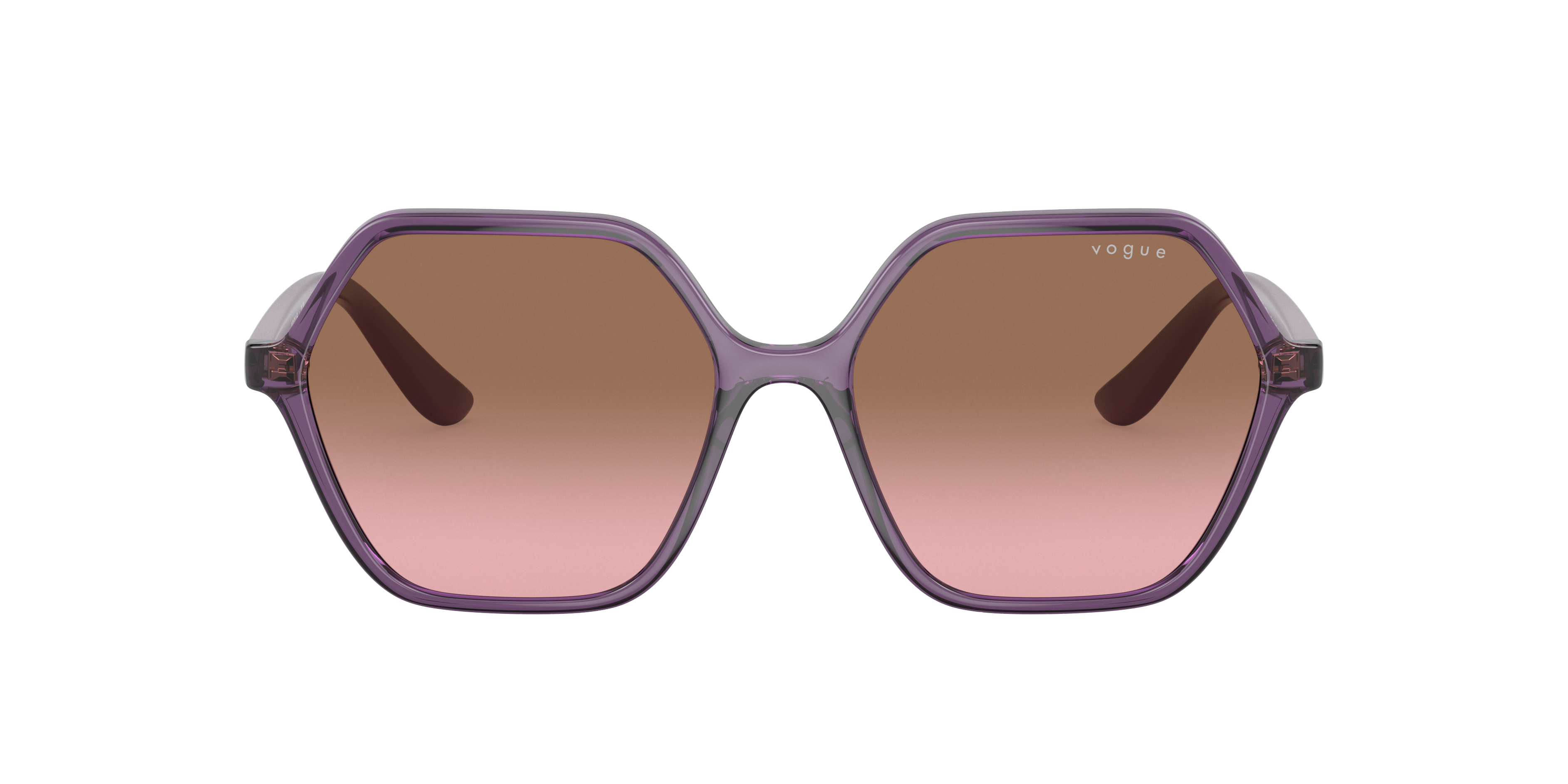 Shop Vogue Eyewear Woman Sunglass Vo5361s In Pink Gradient Brown