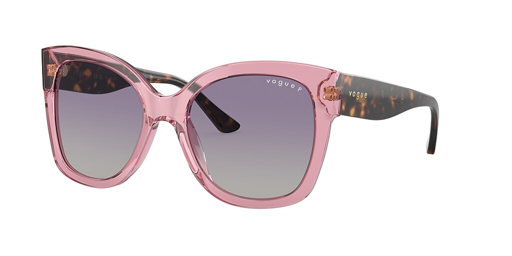 Vogue Eyewear VO5338S 54 Violet & Transparent Pink Polarized Sunglasses ...