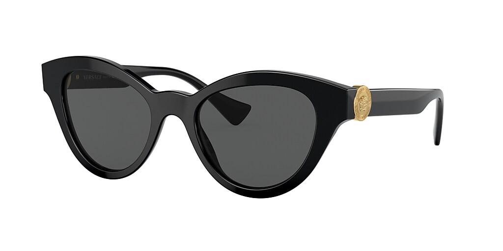 Versace VE4435F 52 Dark Grey & Black Sunglasses Sunglass Hut Australia