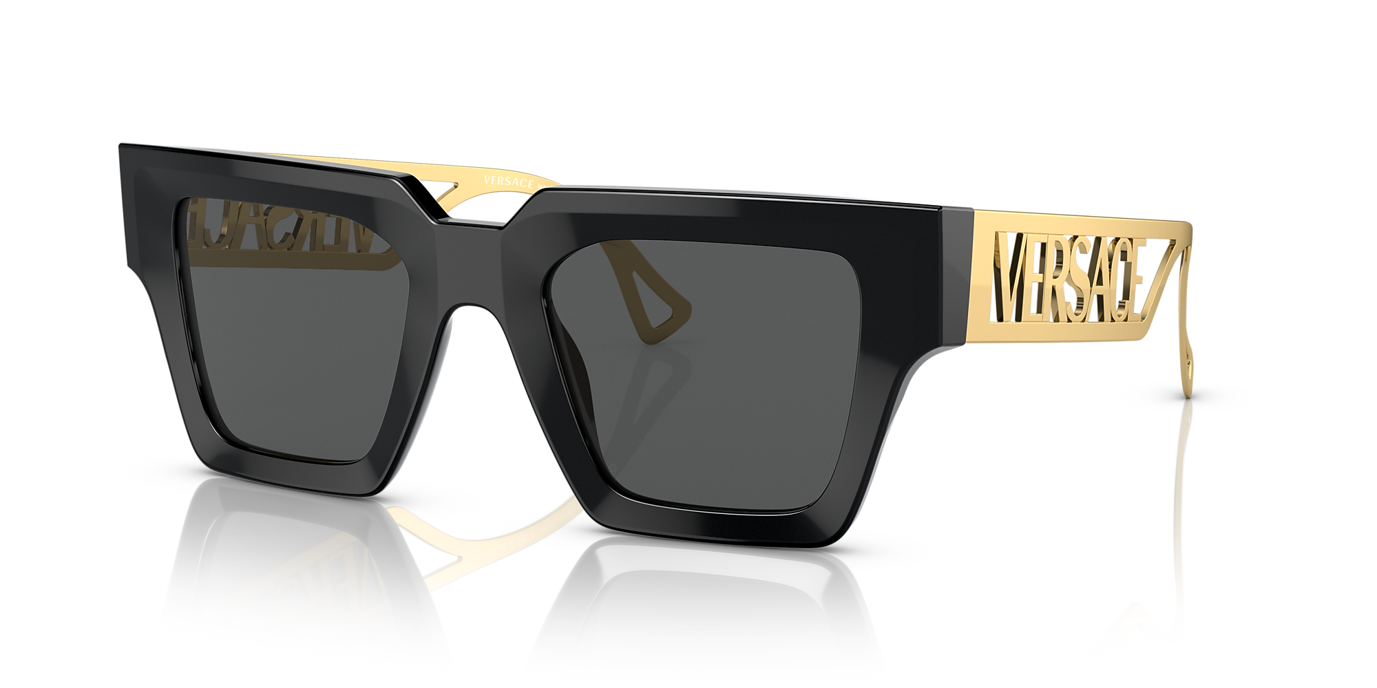 Versace VE4431F 50 Dark Grey & Black Sunglasses Sunglass Hut Australia