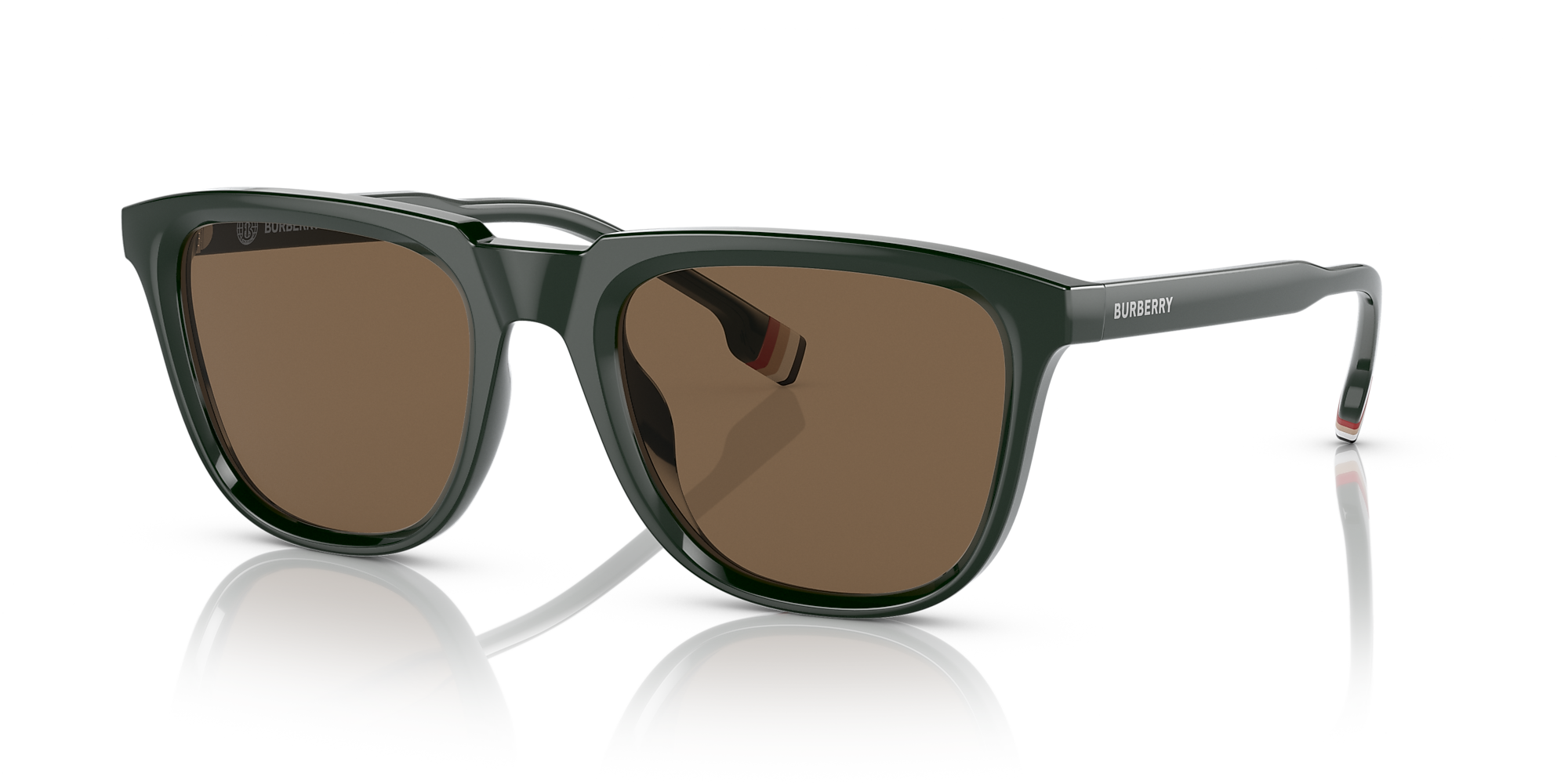 Burberry BE4381U 54 Dark Brown & Green Sunglasses Sunglass Hut USA