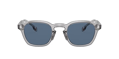 Burberry BE4378U Percy 49 Dark Blue & Grey Sunglasses | Sunglass 