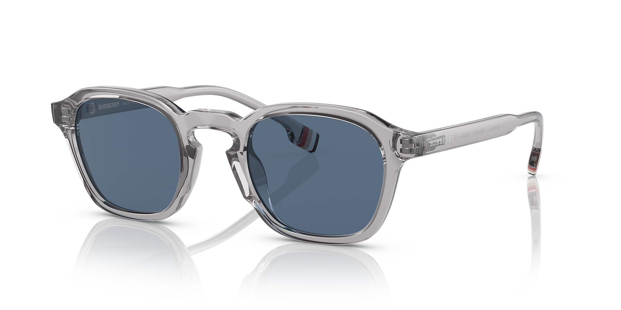 Burberry BE4378U Percy 49 Dark Blue & Grey Sunglasses | Sunglass Hut USA