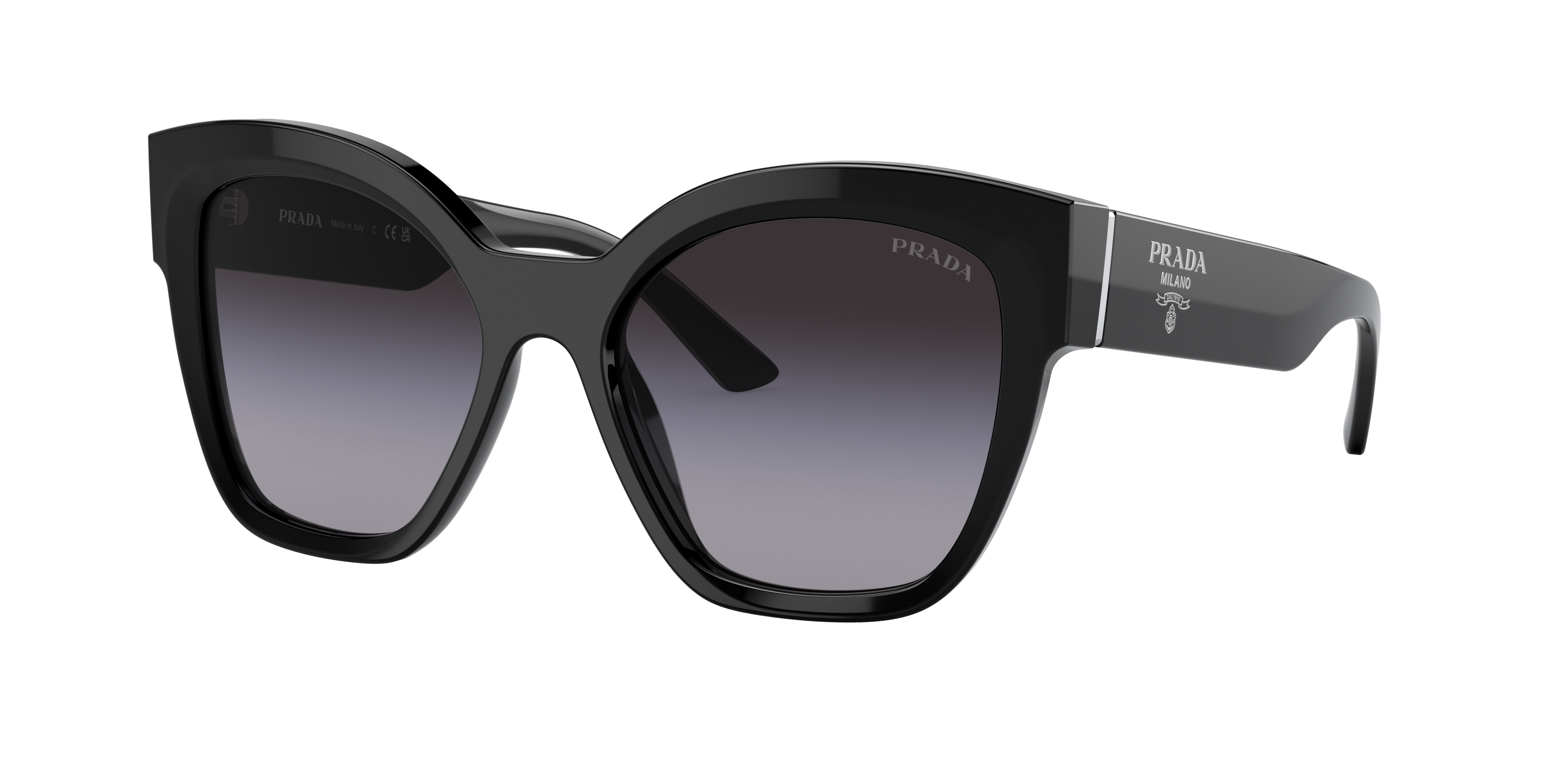 Shop Prada Woman Sunglasses Pr 17zs In Grey Gradient