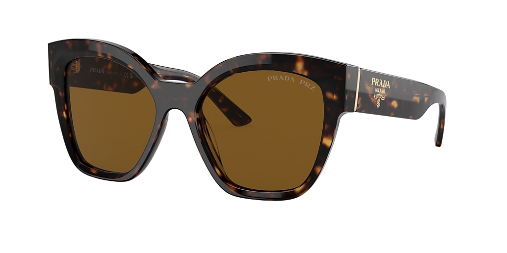 Prada PR 17ZS 54 Polar Dark Brown & Tortoise Polarized Sunglasses ...