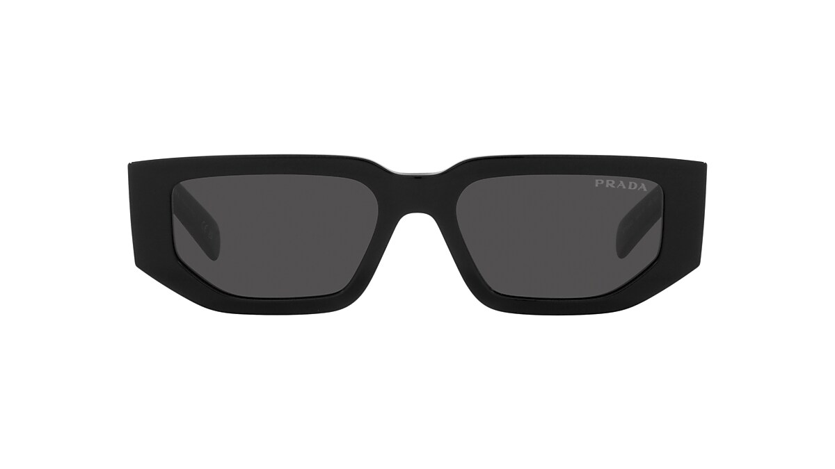 【関税&送料込】Prada Black Acetate And l Sunglasses Prada PR 09ZS M (54 - 18) with Grey lenses and Black frame