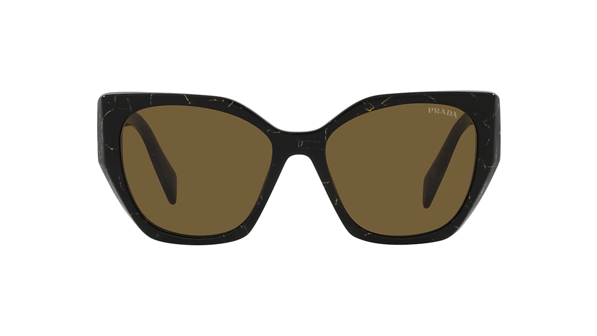 Prada PR 19ZS Geometric Square Sunglasses